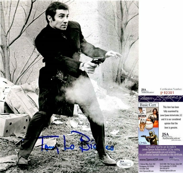 TONY LO BIANCO SIGNED 8×10 W/ JSA COA #P92301 + PROOF THE FRENCH CONNECTION COLLECTIBLE MEMORABILIA