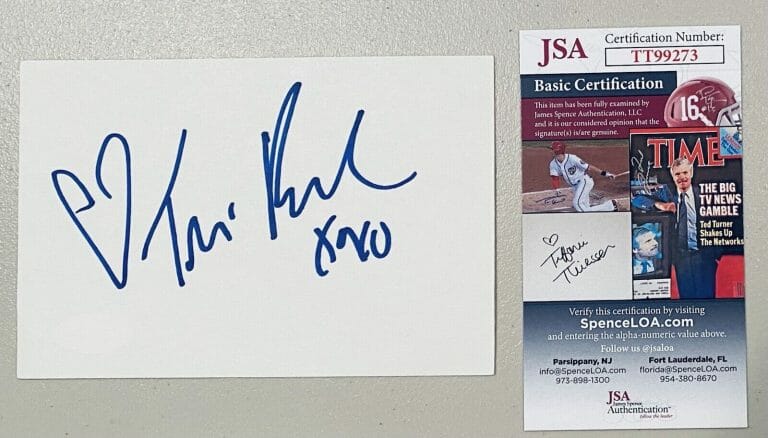 TRACI BINGHAM SIGNED AUTOGRAPHED 4×6 CARD JSA CERTIFIED BAYWATCH
 COLLECTIBLE MEMORABILIA