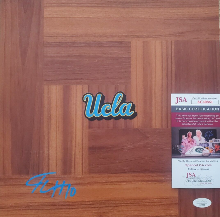 TYGER CAMPBELL SIGNED FLOORBOARD W/ JSA COA #AC40861 UCLA BRUINS COLLECTIBLE MEMORABILIA