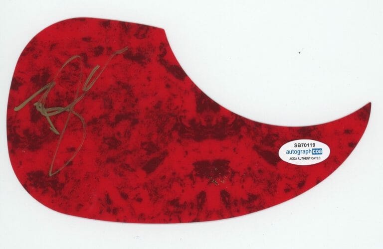 TYLER RICH SIGNED AUTOGRAPH ACOUSTIC GUITAR PICKGUARD ACOA THE DIFFERENCE COLLECTIBLE MEMORABILIA