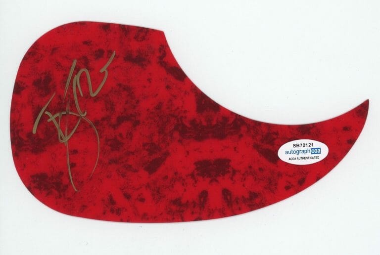 TYLER RICH SIGNED AUTOGRAPH ACOUSTIC GUITAR PICKGUARD ACOA THE DIFFERENCE COLLECTIBLE MEMORABILIA