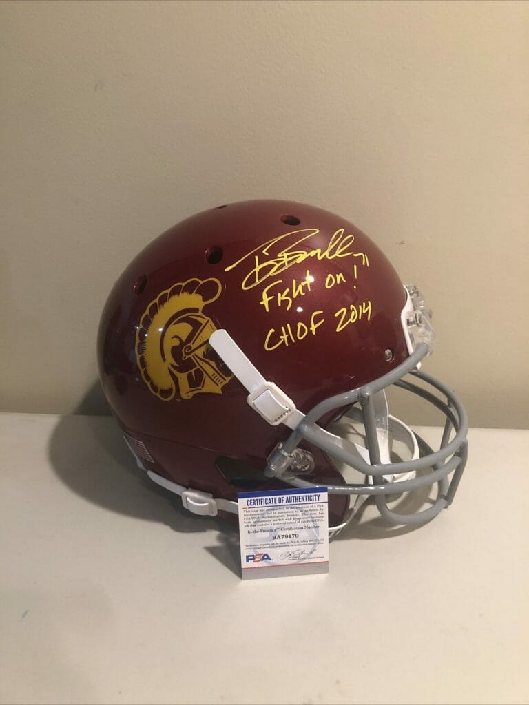 USC TROJANS- TONY BOSELLI SIGNED AUTOGRAPH FULL SIZE HELMET PSA COA JAGUARS COLLECTIBLE MEMORABILIA