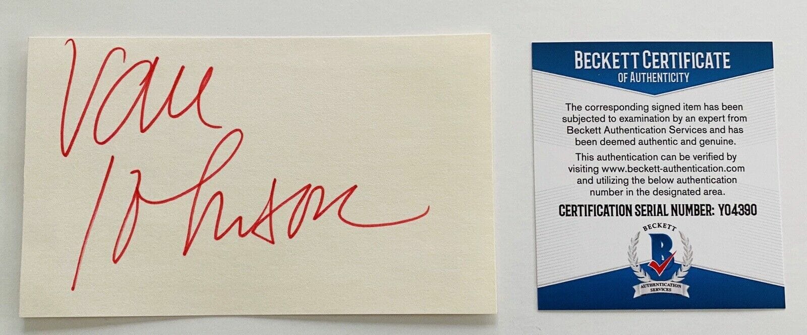 Van Johnson Signed Autographed 3x5 Card BAS Beckett Certified
Opens in a new window or tab