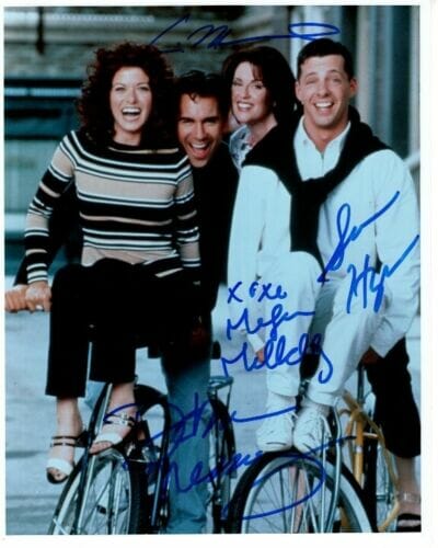 WILL & GRACE SIGNED 8×10 CAST PHOTO DEBRA MESSING ERIC MCCORMACK SEAN & MEGAN COLLECTIBLE MEMORABILIA