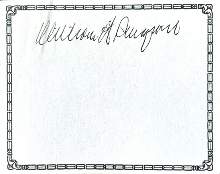 WILLIAM REHNQUIST SIGNED AUTOGRAPH 3.5×4 BOOKPLATE US SUPREME COURT COLLECTIBLE MEMORABILIA