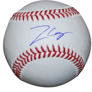 ZACK GELOF signed (OAKLAND ATHLETICS) Top Prospect OML baseball JSA COA AH95648