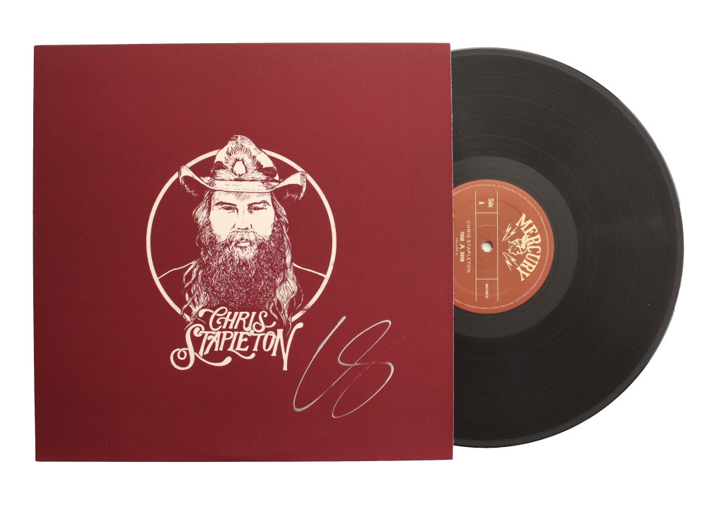 CHRIS STAPLETON SIGNED AUTOGRAPH ALBUM VINYL RECORD - FROM A ROOM VOL 2 JSA COA
