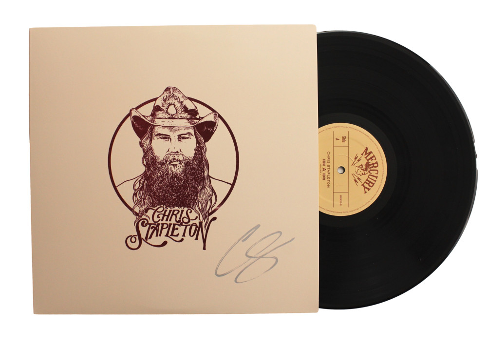 CHRIS STAPLETON SIGNED AUTOGRAPH ALBUM VINYL RECORD - FROM A ROOM VOL 1 JSA COA
