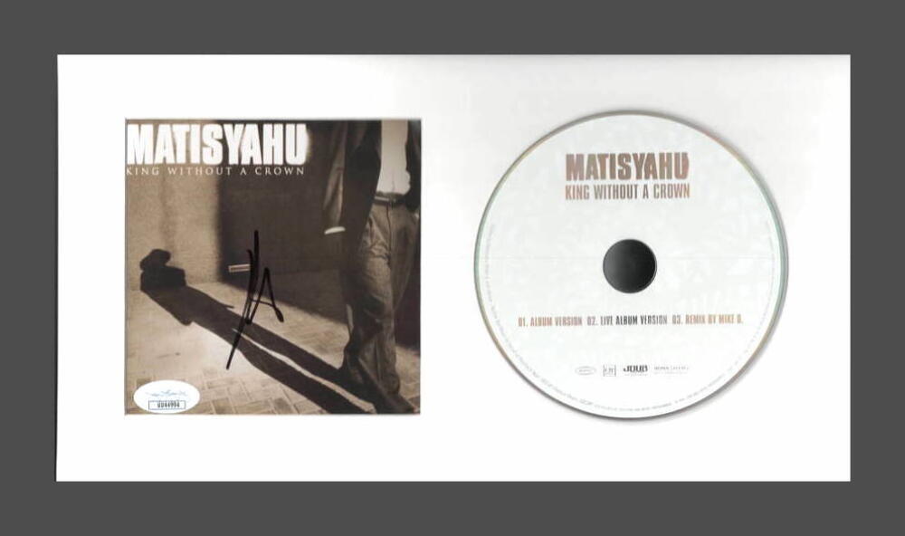 MATISYAHU SIGNED AUTOGRAPH KING WITHOUT A CROWN FRAMED CD DISPLAY - RARE JSA COA
