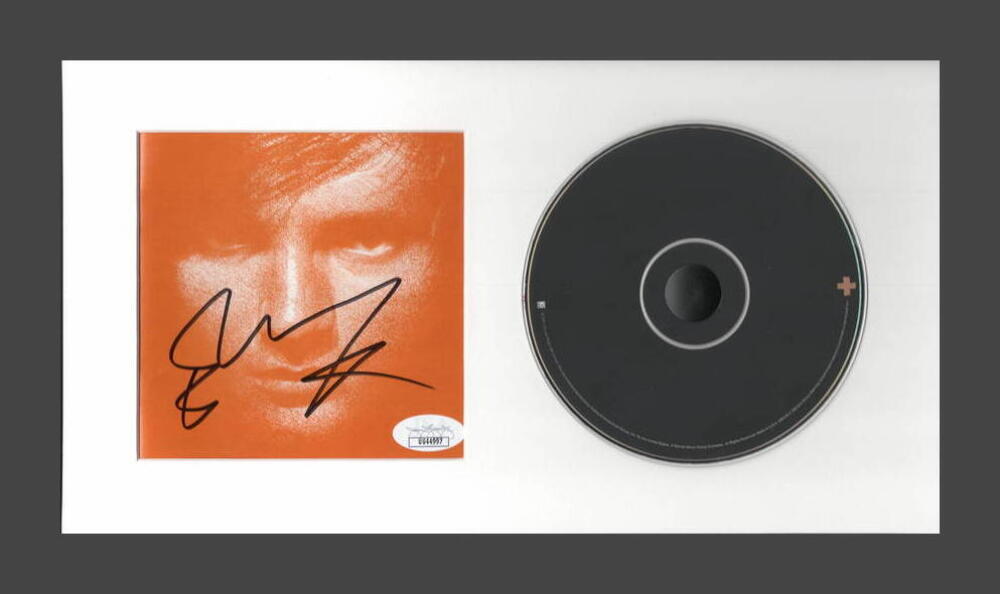 ED SHEERAN SIGNED AUTOGRAPH + PLUS FRAMED CD DISPLAY - READY TO HANG! w/ JSA COA
