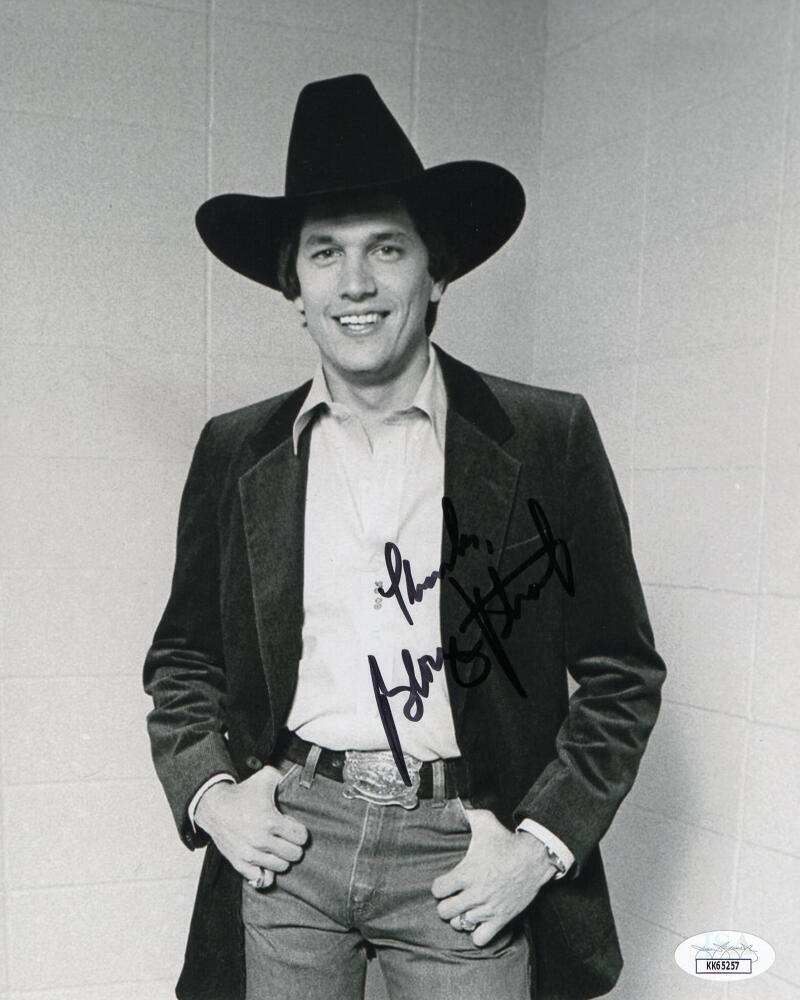 GEORGE STRAIT SIGNED AUTOGRAPH 8x10 PHOTO - COUNTRY MUSIC LEGEND W/ JSA COA
