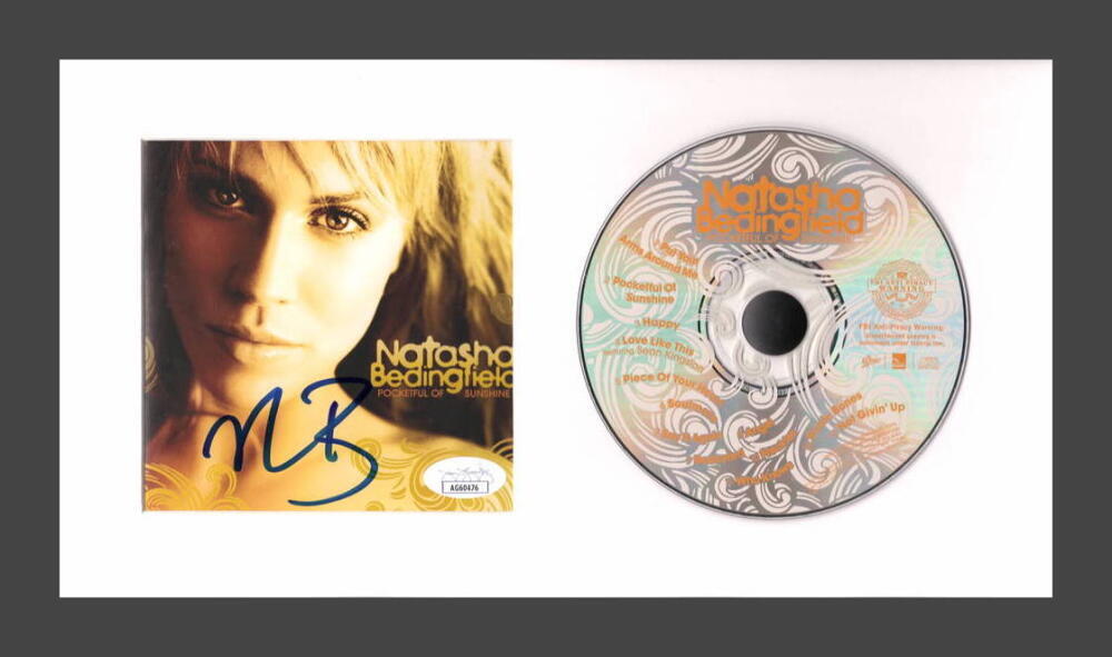 Natasha Bedingfield Signed Autograph Pocket Full of Sunshine Framed CD Display
