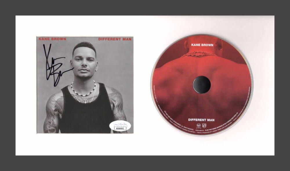 Kane Brown Signed Autograph Different Man Framed CD Display Country Stud JSA COA
