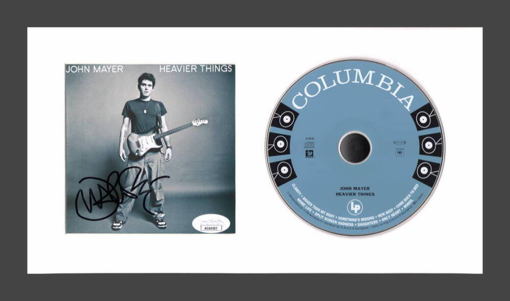 John Mayer Signed Autograph Heavier Things Framed CD Display Ready to Hang! JSA
