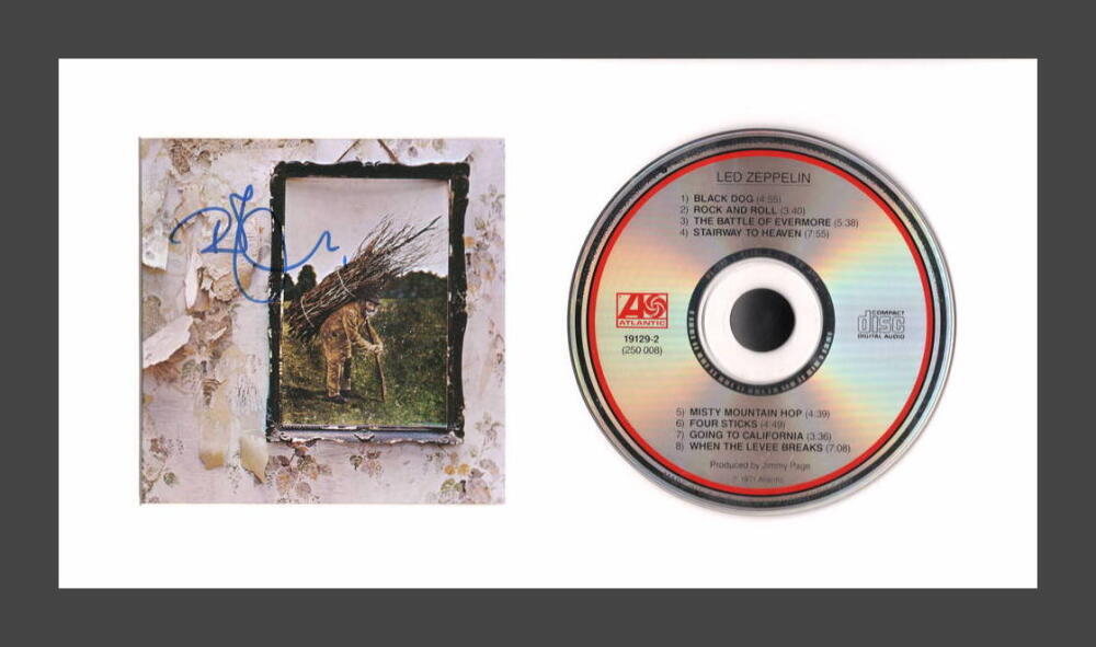 Robert Plant Signed Autograph Led Zeppelin IV Framed CD Display - Rare JSA COA
