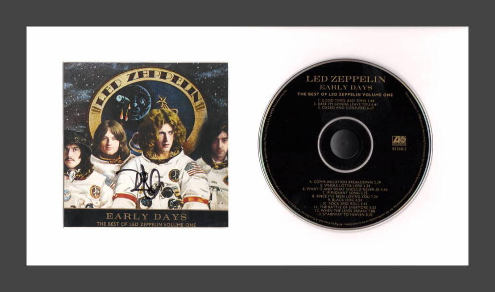 Robert Plant Signed Autograph The Best of Led Zeppelin Framed CD Display JSA COA
