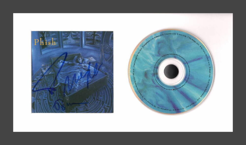 Phish Band Trey Anastasio Mike Page Signed Autograph Rift Framed CD Display JSA
