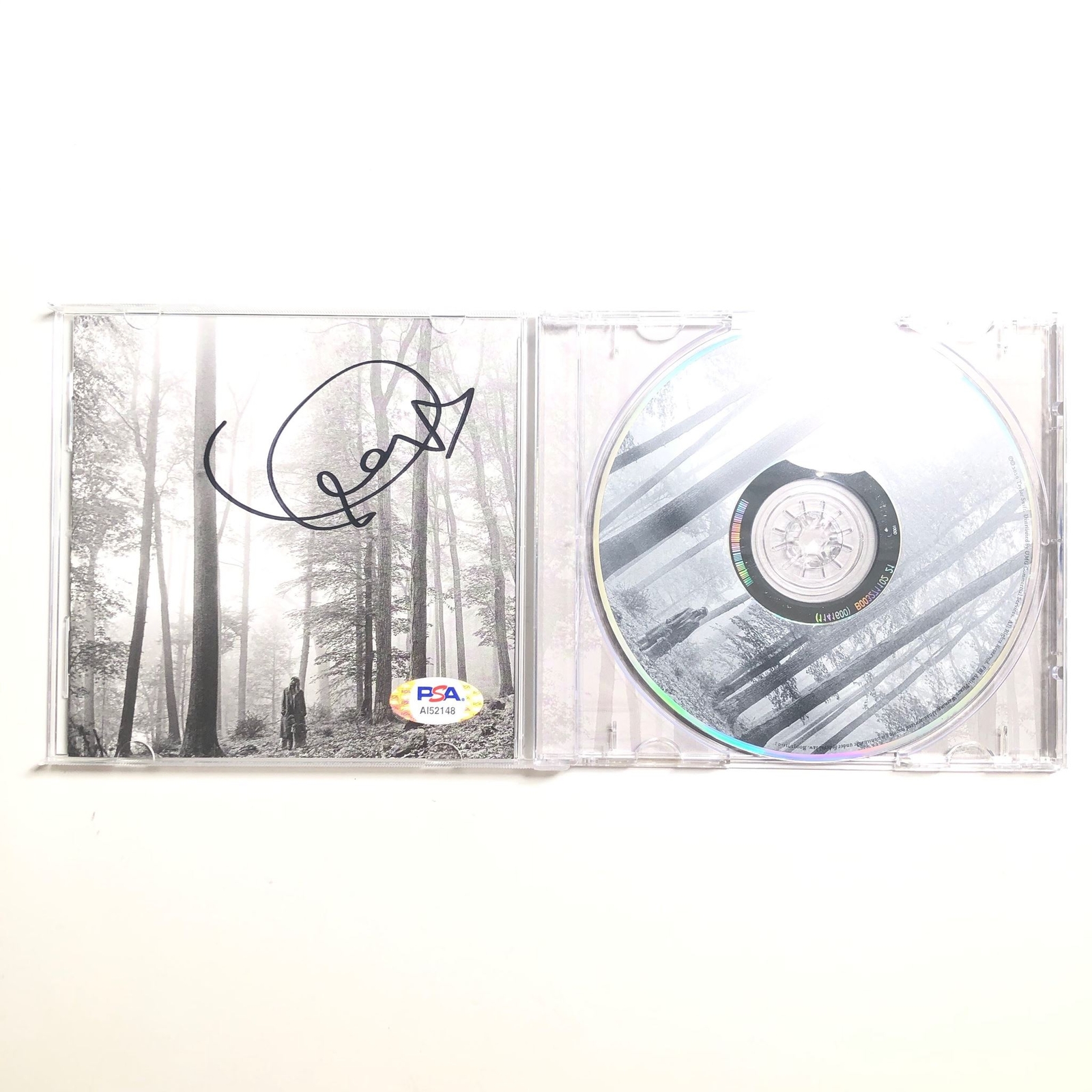 Taylor Swift Signed CD Cover PSA/DNA Folklore Autographed

