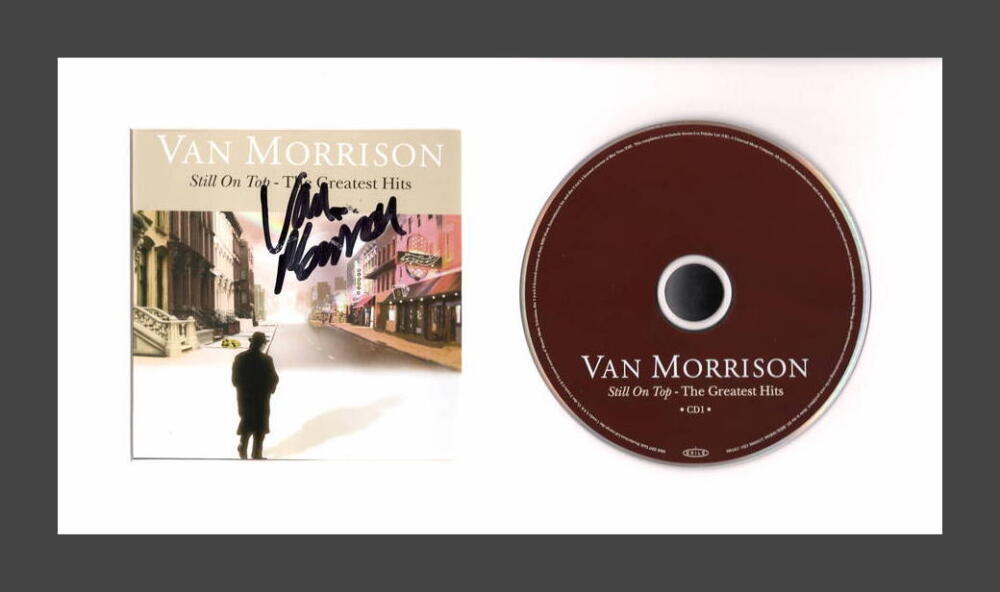Van Morrison Signed Autograph Still on Top Greatest Hits Framed CD Display - JSA
