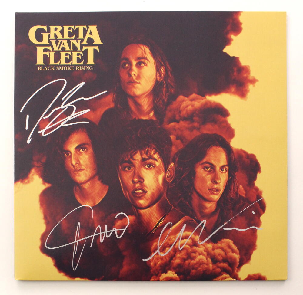 Greta Van Fleet x3 Signed Autograph Album Vinyl Record - Black Smoke Rising JSA
