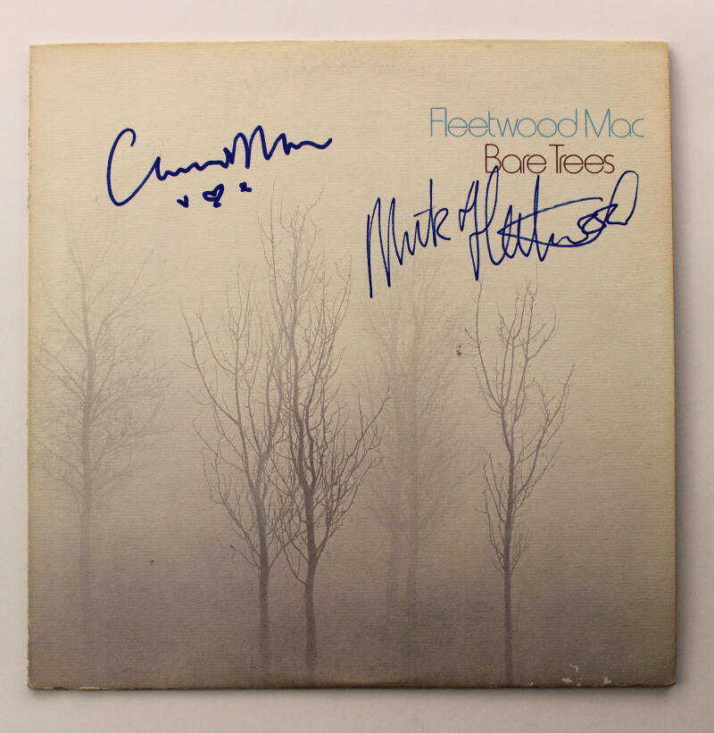 Christine McVie & Mick Fleetwood Mac Signed Autograph Album Vinyl Record JSA COA
