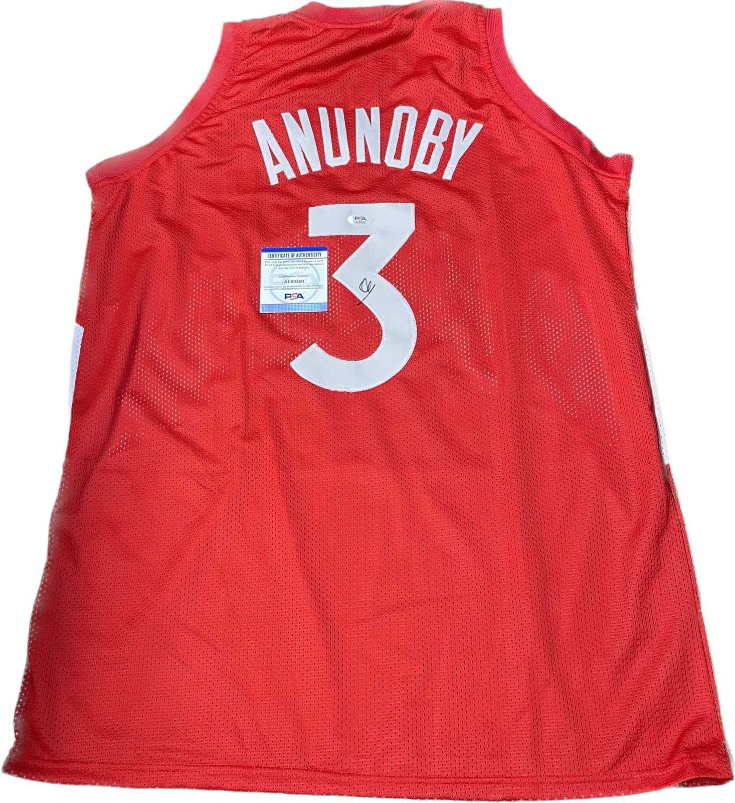 OG Anunoby signed jersey PSA/DNA Toronto Raptors Autographed
