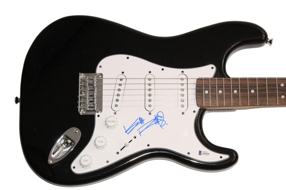 Keith Richards The Rolling Stones Signed Autograph Fender Guitar Beckett COA
