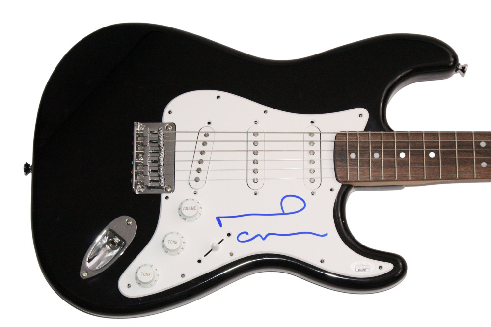 Noel Gallagher Oasis Signed Autograph Black Fender Electric Guitar w/ JSA COA

