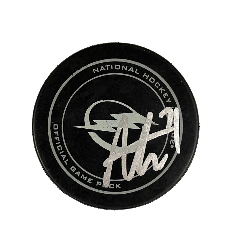 Anthony Cirelli Signed Autograph Tampa Bay Lightning Hockey Puck - Stanley Cup

