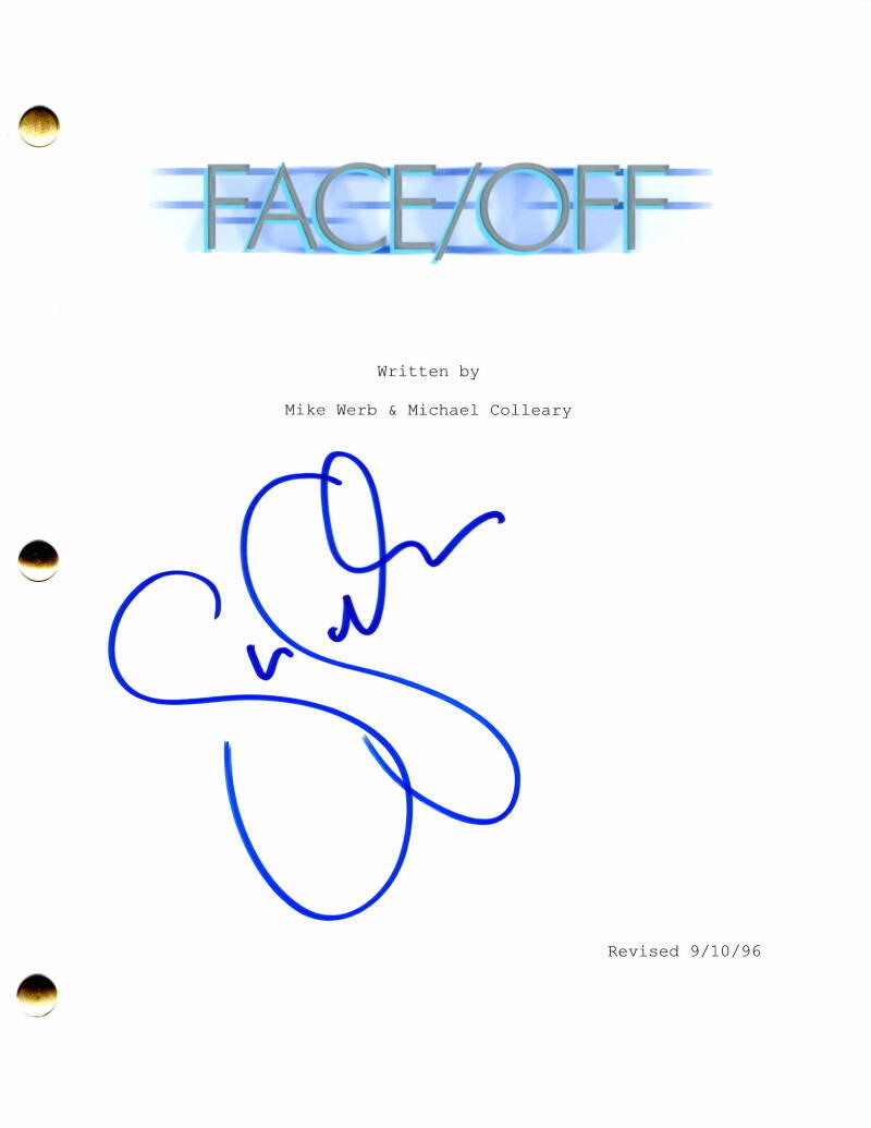Gina Gershon Signed Autograph Face/Off Movie Script - Nicolas Cage John Travolta
