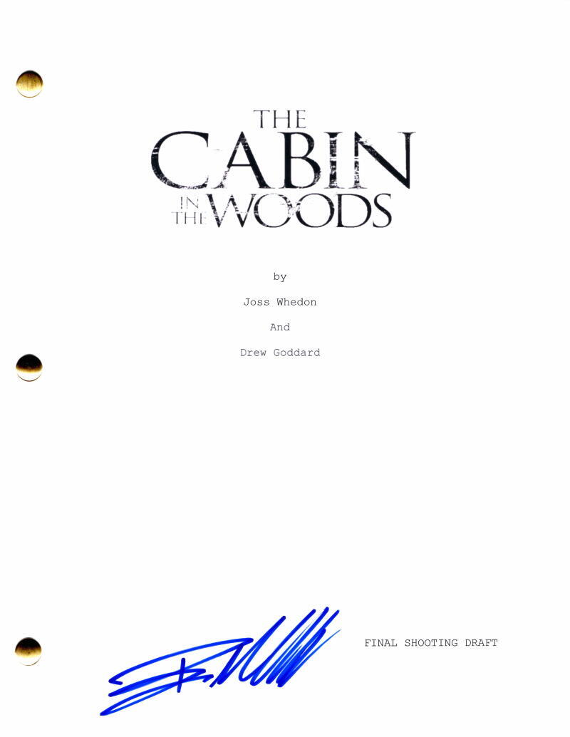 Bradley Whitford Signed Autograph Cabin in the Woods Full Movie Script
