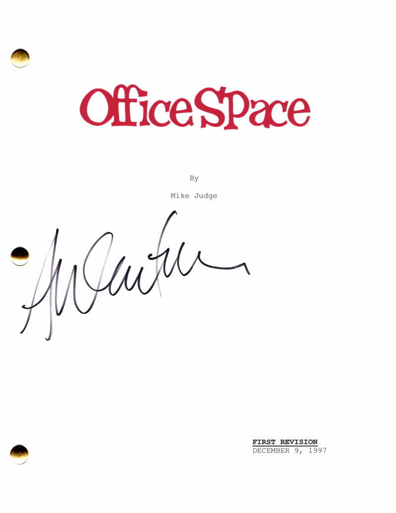 Ali Wentworth Signed Autograph Office Space Full Movie Script - Anne
