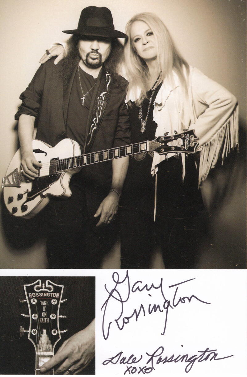 Gary Rossington & Dale Signed Autograph 4x6 Photo - Lynyrd Skynyrd Guitarist
