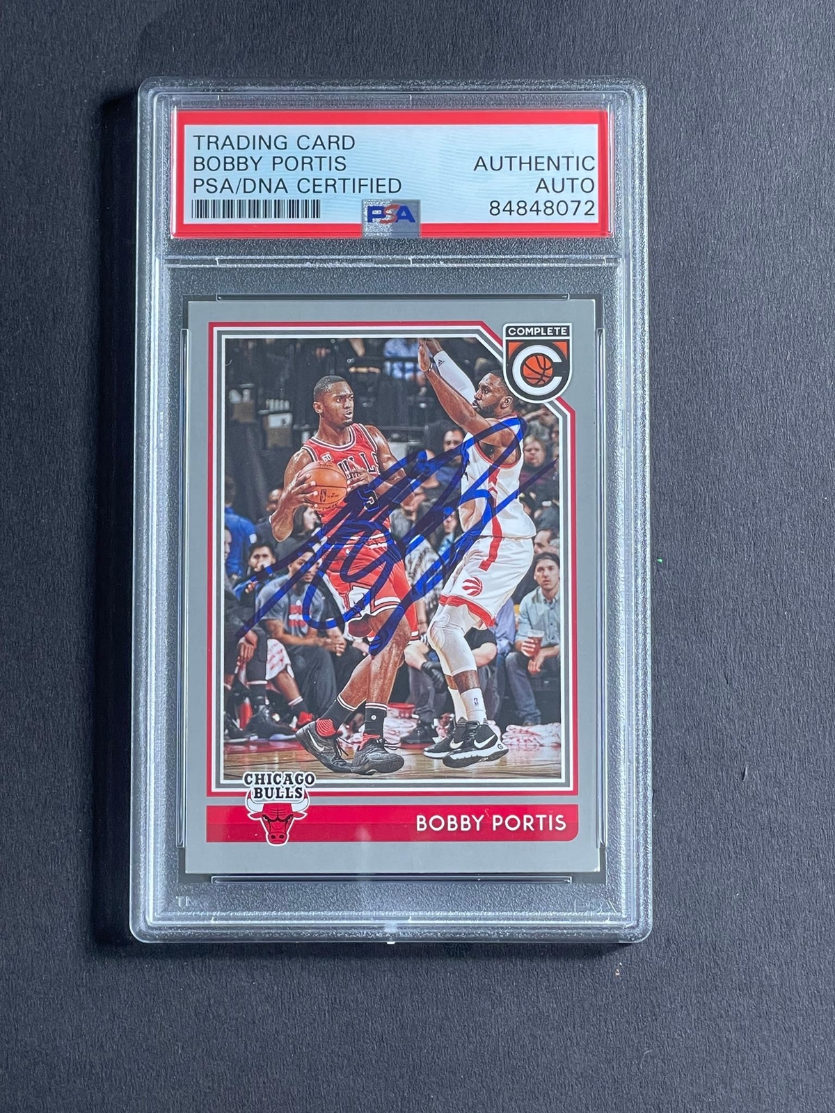2016-17 PANINI COMPLETE #35 BOBBY PORTIS SIGNED CARD AUTO PSA SLABBED BULLS COLLECTIBLE MEMORABILIA