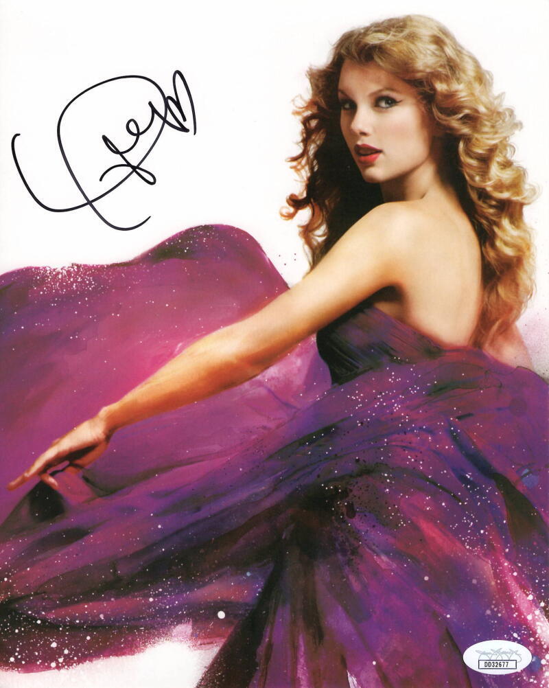 Taylor Swift Signed Autograph 8x10 Photo - Eras Tour Music Icon 1989 Red JSA COA
