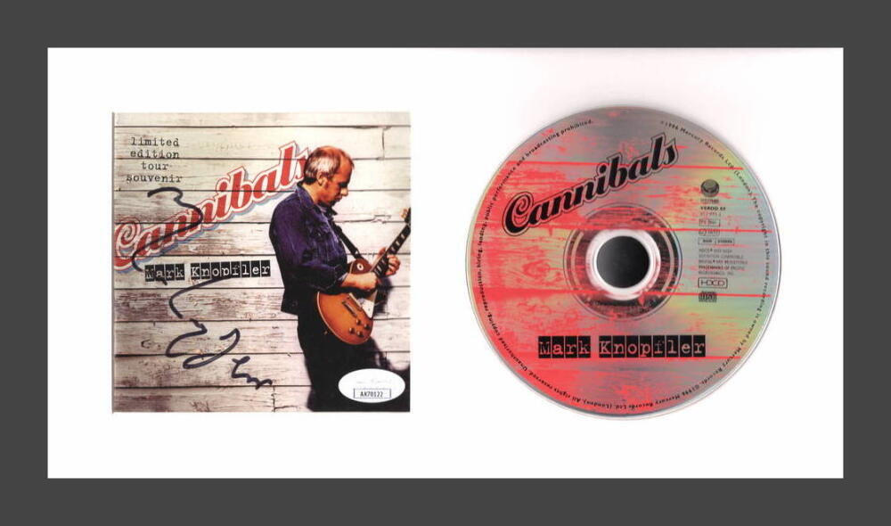Mark Knopfler Dire Straits Signed Autograph Cannibals Framed CD Display JSA COA
