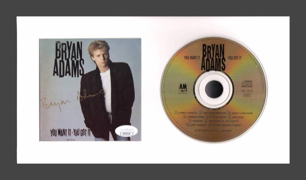 Bryan Adams Signed Autograph You Want It You Got It Framed CD Display JSA COA
