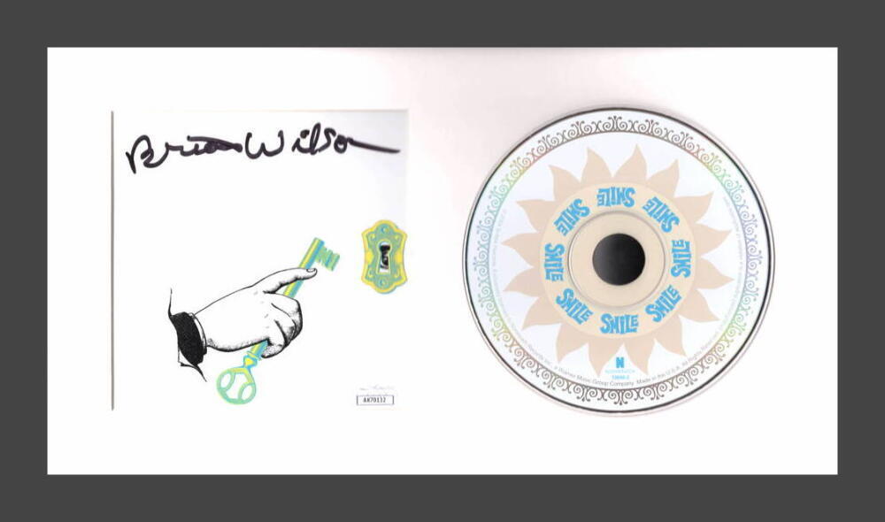 Brian Wilson Beach Boys Signed Autograph Smile Framed CD Display w/ JSA COA
