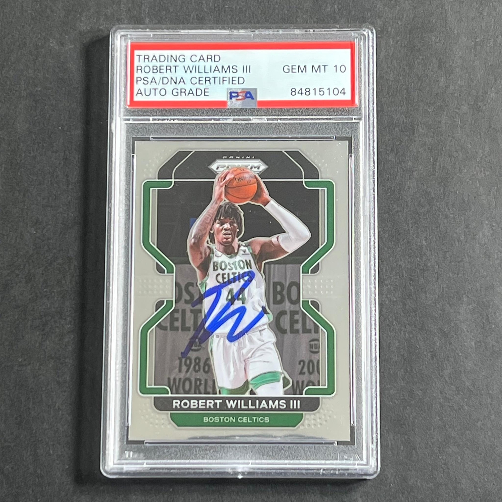 2021-22 Panini Prizm #162 Robert Williams III Signed Card PSA Slabbed Auto Grade
