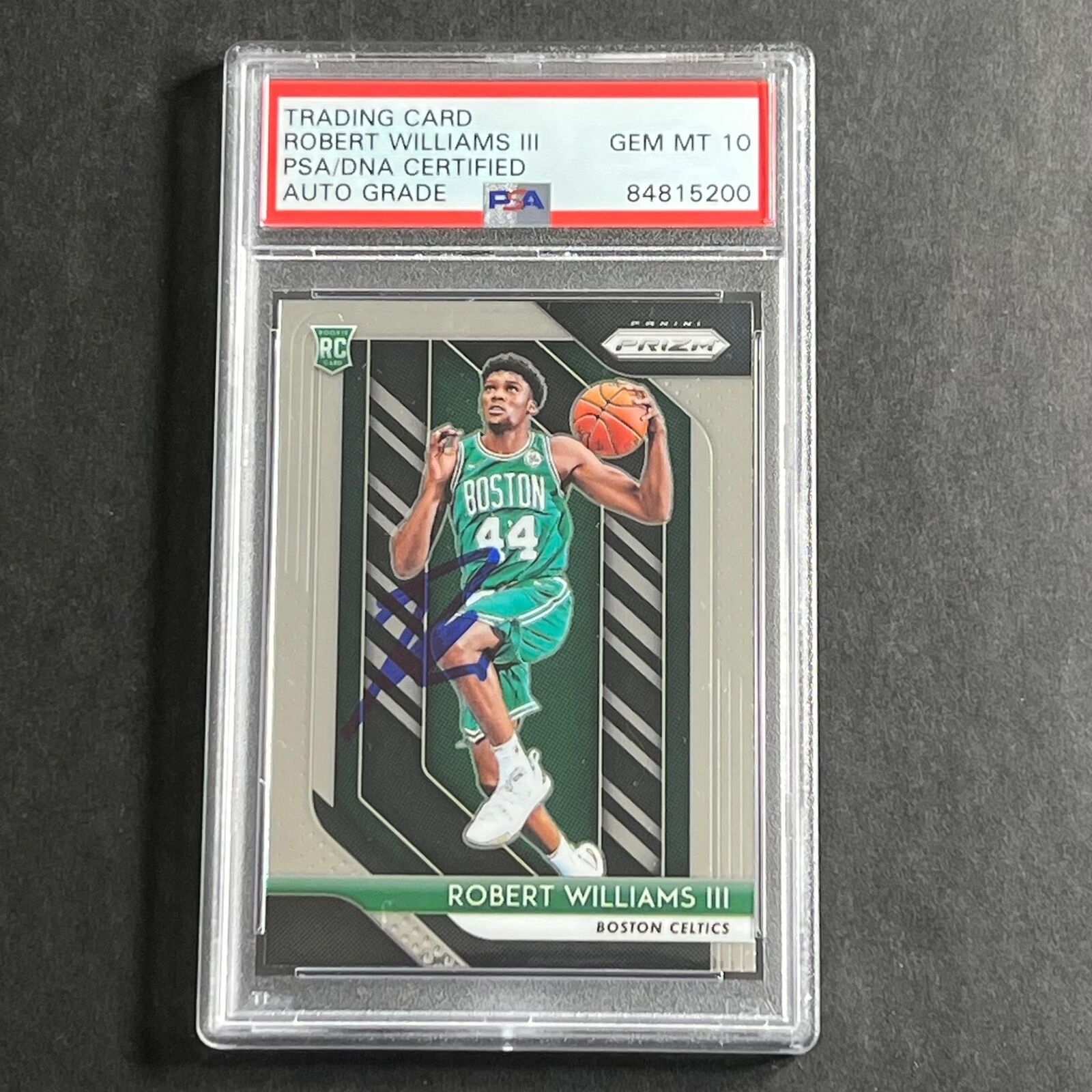 2018-19 Panini Prizm #138 Robert Williams III Signed Card Auto Grade 10 PSA/DNA
