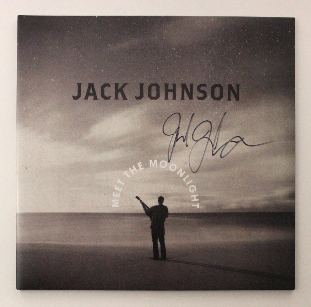 Jack Johnson Signed Autograph Album Vinyl Record Meet the Moonlight w/ JSA COA
