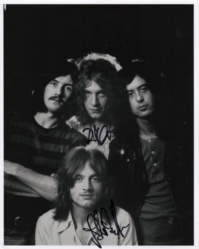 Robert Plant & John Paul Jones Signed Autograph 8x10 Photo Led Zeppelin JSA COA
