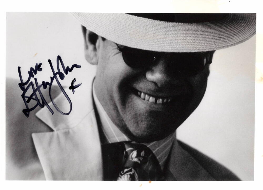 Elton John Signed Autograph 8x10 Photo - Honky Chateau Caribou w/ JSA COA
