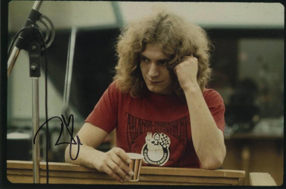 Robert Plant Led Zeppelin Signed Autograph 8x12 Photo - Presence Coda JSA COA
