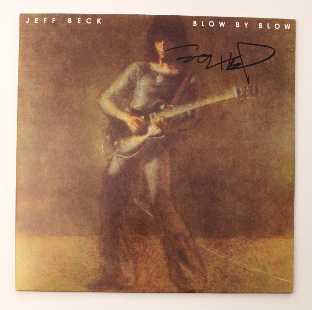 Jeff Beck Signed Autograph Album Vinyl Record - Blow by Blow - Rare! w/ JSA COA

