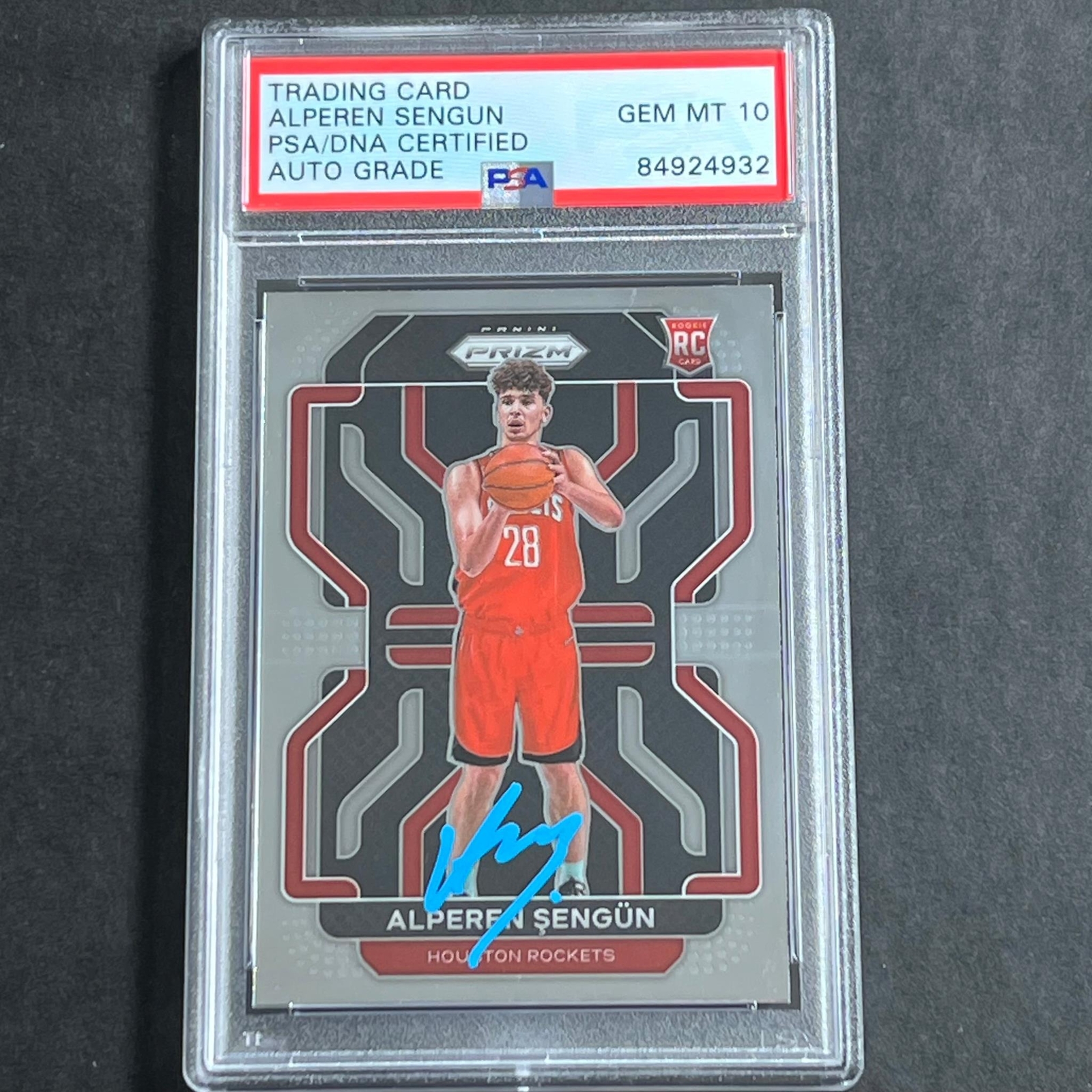 2021-22 Panini Prizm #318 Alperen Sengun Auto Grade 10 PSA Slabbed RC
