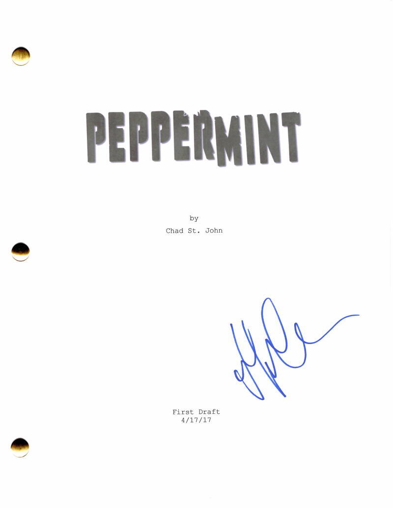 Jennifer Garner Signed Autograph Peppermint Full Movie Script - Rare
