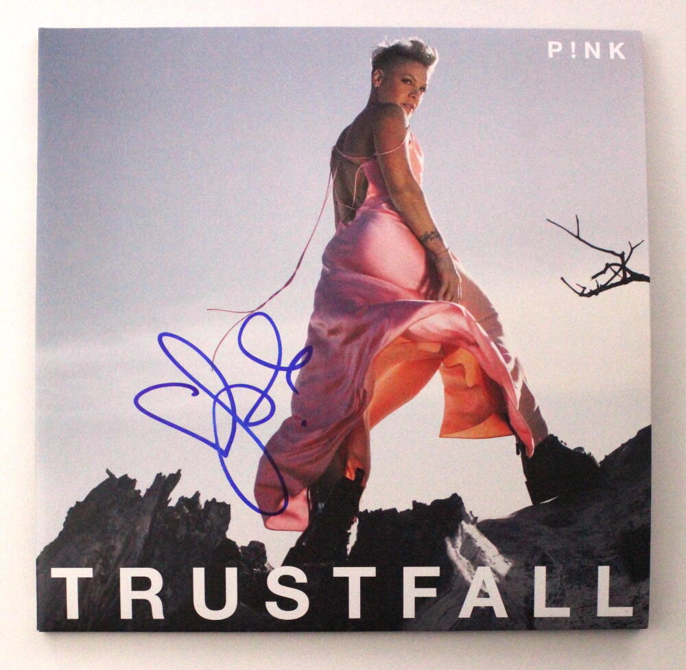Pink P!nk Alecia Moore Signed Autograph Album Vinyl Record - Trustfall - JSA COA
