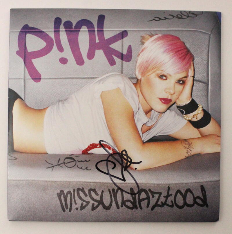 Pink P!nk Alecia Moore Signed Autograph Album Vinyl Record - Missundaztood JSA
