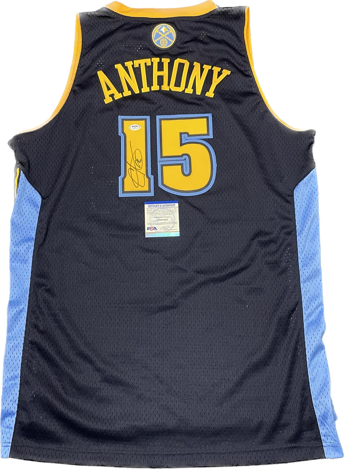 Carmelo Anthony signed jersey PSA/DNA Denver Nuggets Autographed
